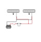 18W LED Boat - 9-32Volts - White casing - spreader light - Emmitt Color: Dual color / Blue & White - Aluminum Alloy Metal  - WK-WDU18BW - AZLED